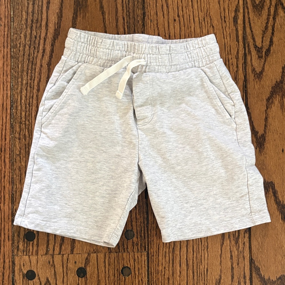 Miles the Label Light Gray Pull-On Shorts with Drawstring